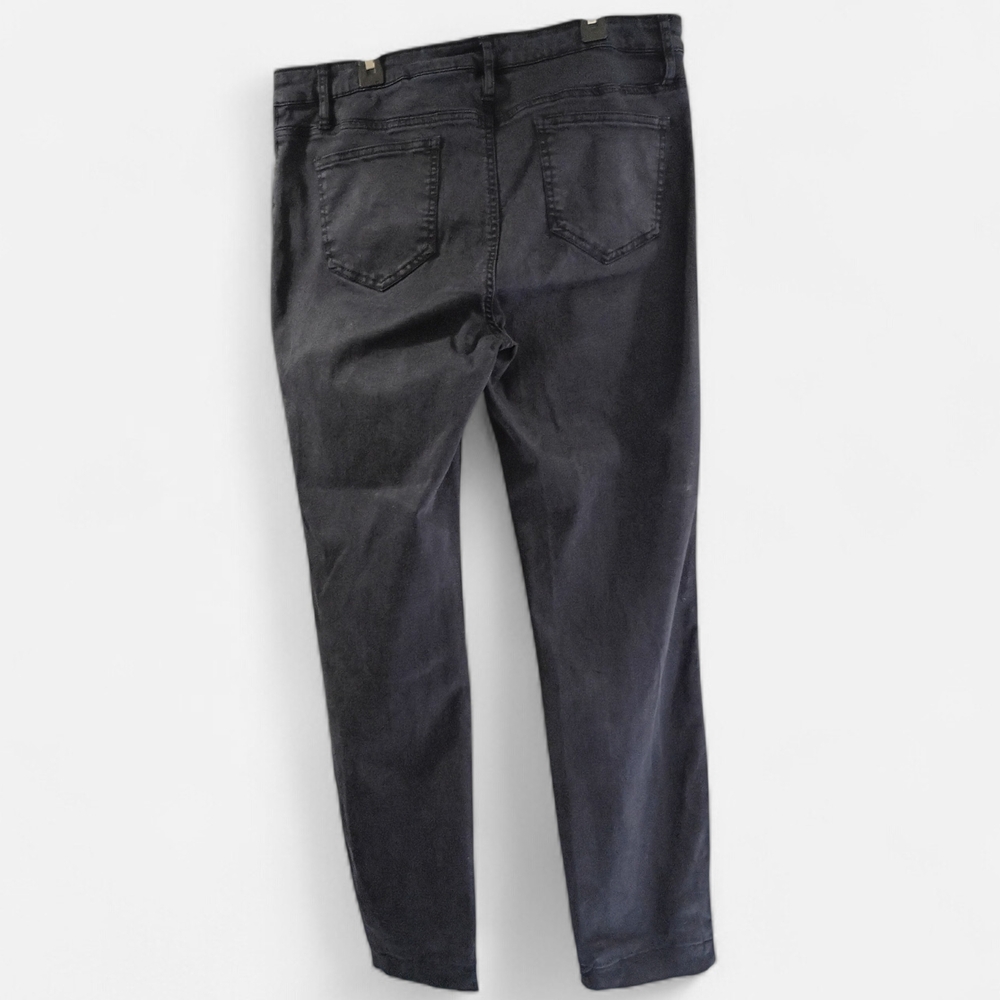 EUC‎ Size 12/32 BUFFALO DAVID BITTON Navy Mid-Rise Stretch Skinny Comfy Jeans - Picture 3 of 12